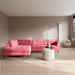 Firenze Bubblegum Fabric / Walnut Natural