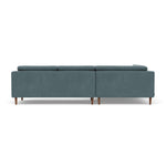 Forest Dust Blue Fabric / Walnut Natural