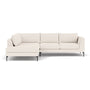 NOA Left Corner Sofa - Maya Cream Boucle / Black Metal