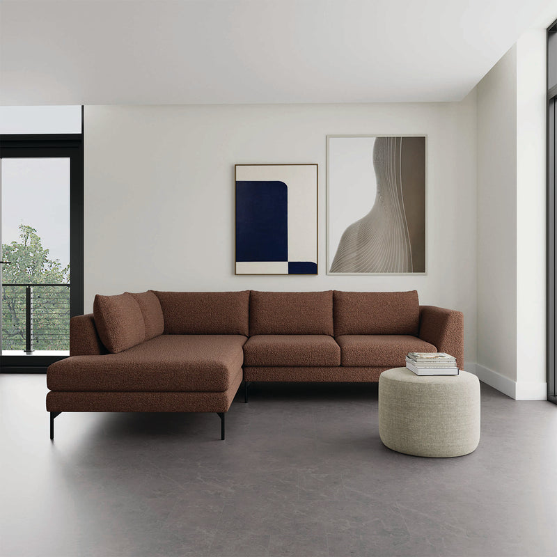 Pebble Rust Boucle / Black Metal