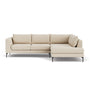 NOA Right Corner Sofa - Pasha Dune Boucle / Black Metal