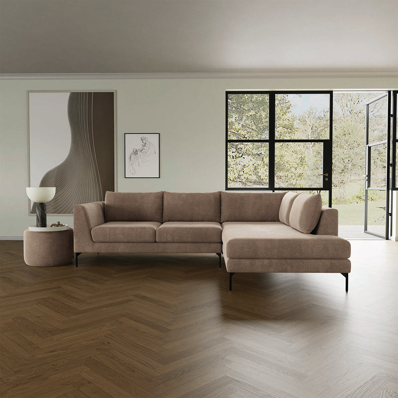 Danny Cream Textured Weave / Black Metal