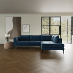 Forest Dust Blue Fabric / Black Metal