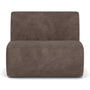 Paula 1 Seater Modular Piece (Armless) - Aulla Cacao Textured Weave