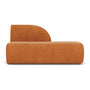 Paula 1 Seater Right Open End Modular Sofa - Danny Amber Textured Weave