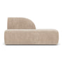 Paula 1 Seater Right Open End Modular Sofa - Danny Cream Textured Weave
