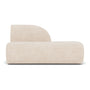 Paula Right Open End Module - Vega Cream Textured Weave
