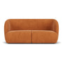 Paula 2 Seater Sofa - Danny Amber Textured Weave