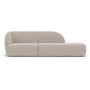 Paula 2 Seater Right Open-End Modular Sofa - Agnes Brown Textured Weave