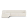 Paula 4 Seater Left Chaise Modular Sofa - Free Dune Velvet Cord