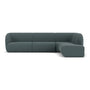 Paula 4 Seater Right Chaise Modular Sofa - Form Blue Grey Fabric