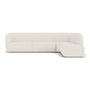 Paula 4 Seater Right Chaise Modular Sofa - Free Dune Velvet Cord