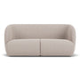 Paula 2 Seater Sofa - Fabio Stone Fabric