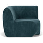 Paula Left Corner Module - Danny Dust Blue Textured Weave