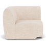 Paula Left Corner Module - Vega Cream Textured Weave