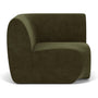 Paula Left Corner Module - Moss Olive
