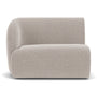 Paula 1 Seater Left Modular Sofa - Agnes Brown Textured Weave