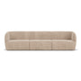 Paula 4 Seater Modular Sofa - Danny Cream Textured Weave