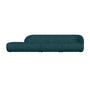 Paula 3 Seater Left Open-End Modular Sofa - Danny Dust Blue Textured Weave