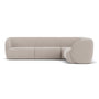 Paula 5 Seater Modular Right Corner Sofa - Agnes Brown Textured Weave