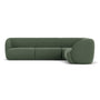Paula 5 Seater Modular Right Corner Sofa - Cura Dark Green Weave