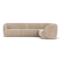 Paula 5 Seater Modular Right Corner Sofa - Danny Cream Textured Weave