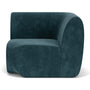 Paula Right Corner Module - Danny Dust Blue Textured Weave