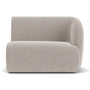 Paula 1 Seater Right Modular Sofa - Agnes Brown Textured Weave