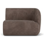 Paula 1 Seater Right Modular Sofa - Aulla Cacao Textured Weave