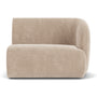 Paula 1 Seater Right Modular Sofa - Danny Cream Textured Weave