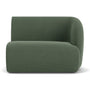 Paula 1 Seater Right Modular Sofa - Cura Dark Green Weave