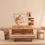 Umi Oak Dining Sofa