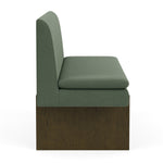 Cura Dark Green Weave / Dark Walnut