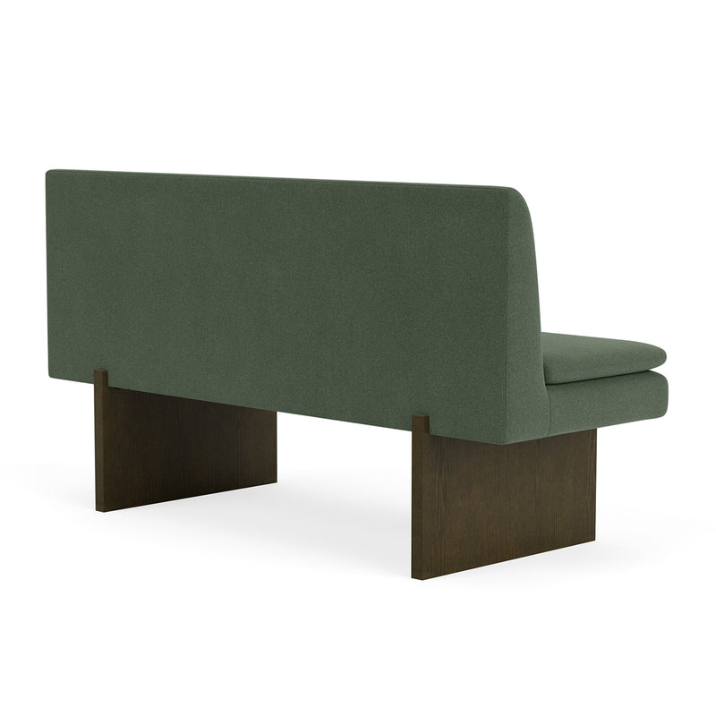 Cura Dark Green Weave / Dark Walnut