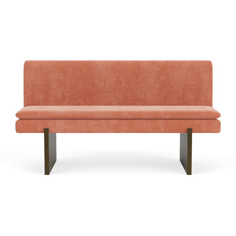 Danny Dusty Rose Textured Weave / Dark Walnut