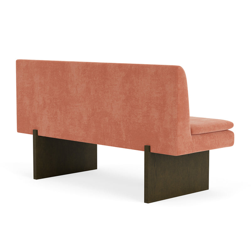 Danny Dusty Rose Textured Weave / Dark Walnut