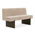 Danny Cream Textured Weave / Dark Walnut