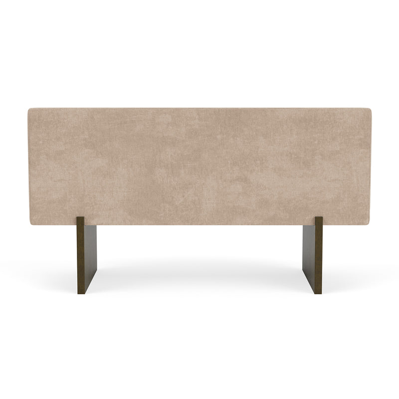 Danny Cream Textured Weave / Dark Walnut