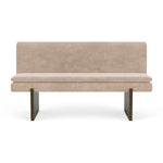 Danny Cream Textured Weave / Dark Walnut