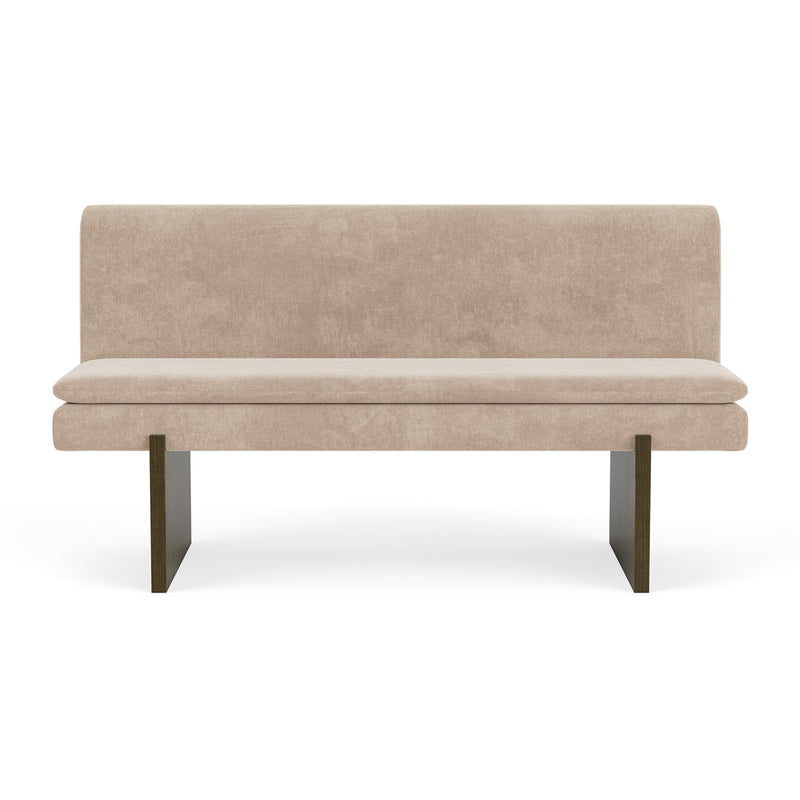 Danny Cream Textured Weave / Dark Walnut