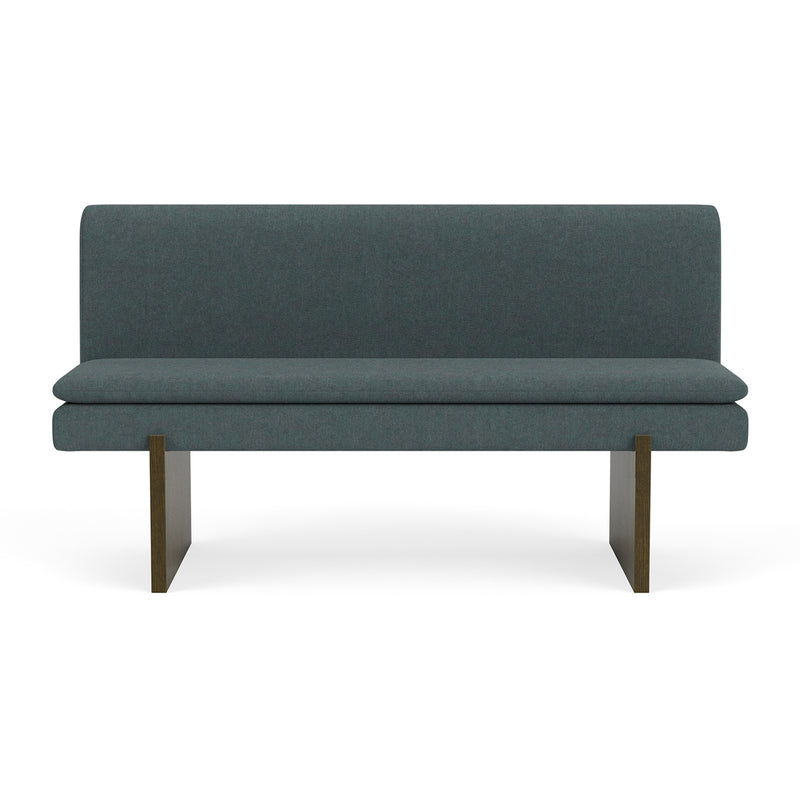 Form Blue Grey Fabric / Dark Walnut