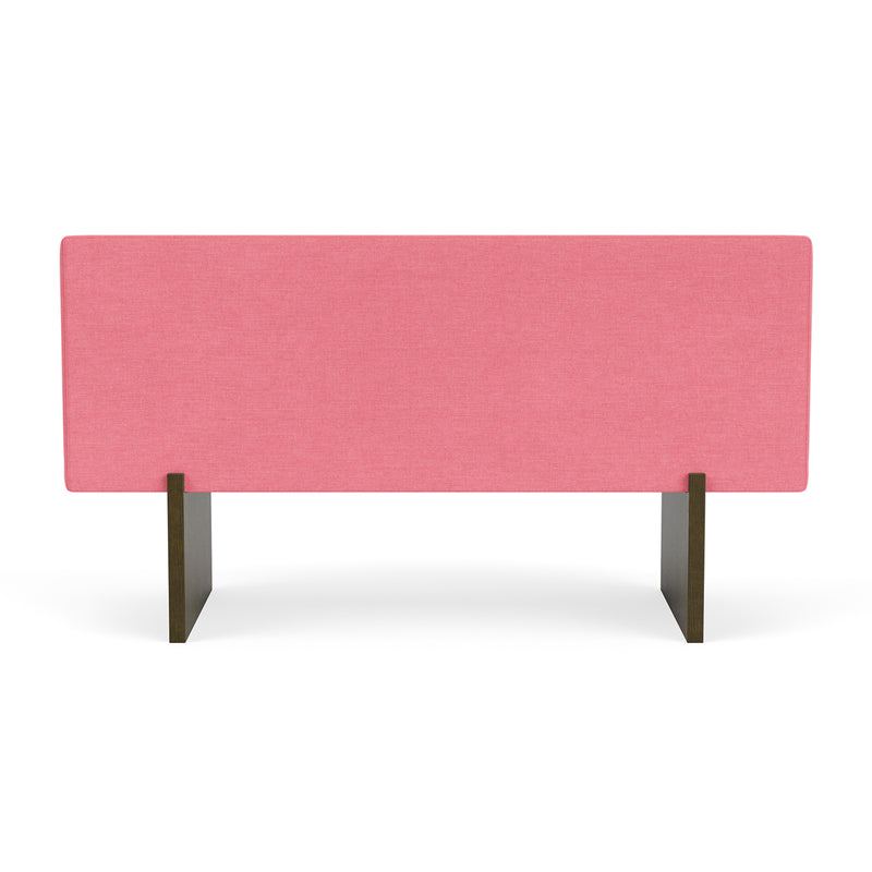 Firenze Bubblegum Fabric / Dark Walnut