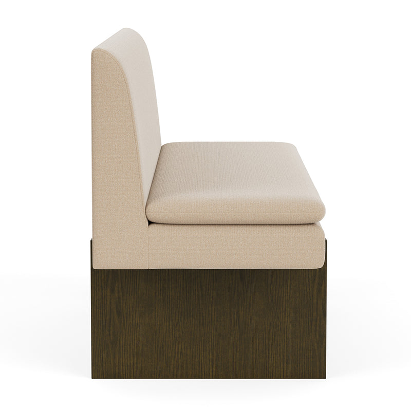 Form Cream Fabric / Dark Walnut
