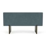 Forest Dust Blue Fabric / Dark Walnut