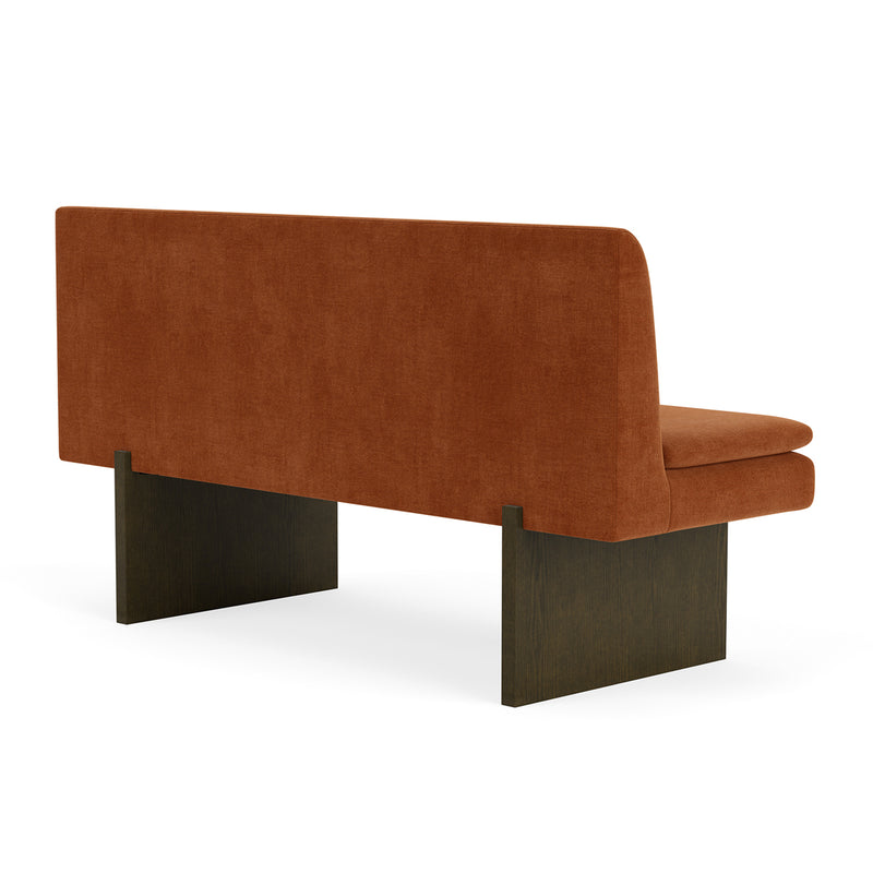 Moss Rust Fabric / Dark Walnut