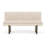 Vega Cream Textured Weave / Dark Walnut