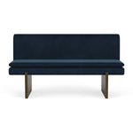 Lux Navy Velvet / Dark Walnut