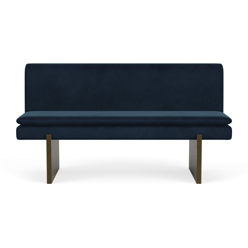 Lux Navy Velvet / Dark Walnut