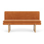 Umi Oak Dining Sofa - Danny Amber Textured Weave / Oak