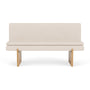 Umi Oak Dining Sofa - Mark Sand Weave / Oak